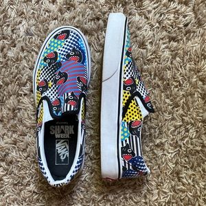 limited addition Shark Week Vans